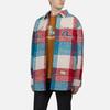 Evisu Plaid Logo Print Long Sleeve Shirt Men Shirts 2EAHTM2SJ750XXWQ