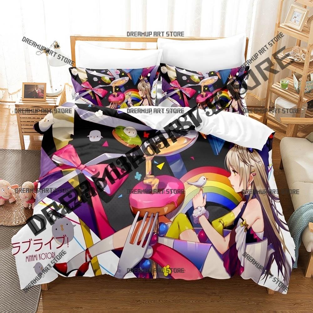 Fashion Love Live Kotori Minami Bedding Set Single Twin Full Queen King Size Bed Set Kids Bedroom Duvetcover Sets Bed Sheet Set