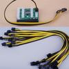 5 X 100cm 6Pin To 8Pin Breakout Cable PCI-E Cable 18AWG For Mining Graphics Card
