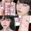 Cute Korean-Style Colors~Jill Leen Nine-Color Eyeshadow Palette, Blush and Highlighter Comprehensive Palette, Sparkling Matte Daily Light Makeup