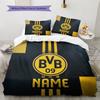 Custom Name BVB 09 Pattern Bedding Quilt Set  Home Decoration  Gift (1 * Duvet Cover + 2 * Pillowcase  Without Core)
