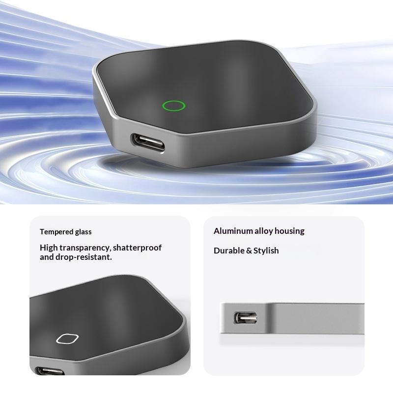 MINI S3 Wireless CarPlay Adapter Two-in-one Box Type-C USB Android Auto Adapter Aluminum Alloy Portable