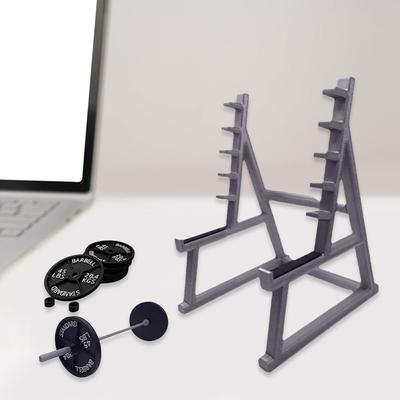 Creative Barbell Rack Držák na pera Mini squat Rack Ornamenty Přenosná tělocvična Theme Pen Storager Squat Rack Ornamenty Organizér na stůl