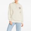 Puma Downtown Logo Print Vintage Casual Hoodie Women Hoodies Natural 535388-99