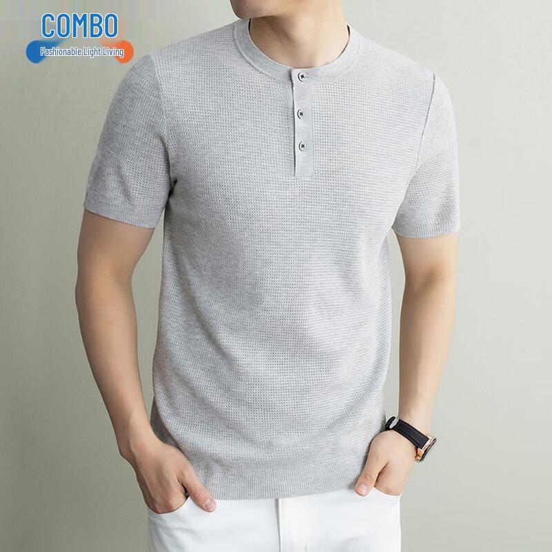 Kangbo Men s Linen Blend Short Sleeve T-Shirt 2XL