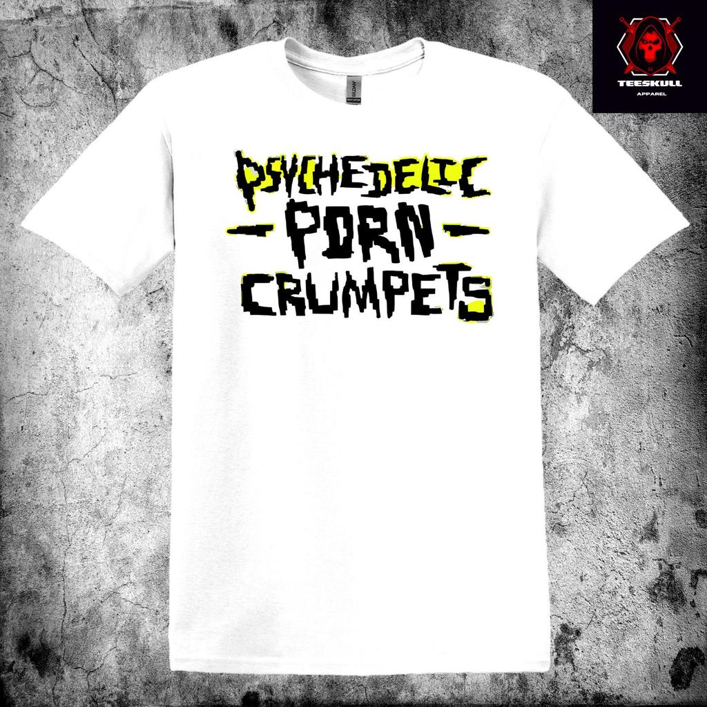 Unisex shirt Cotton Oversize Large Size Psychedelic Porn Crumpets Rock Aussie Rock Band Unisex Cotton T-SHIRT S-3XL