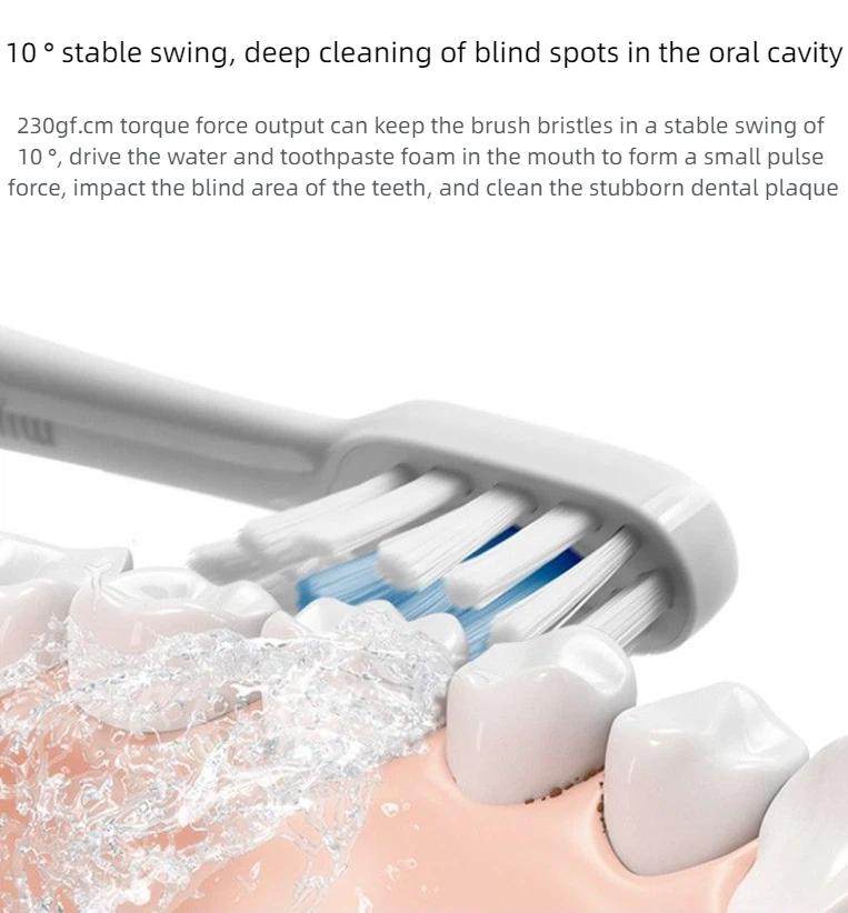 Xiaomi MIJIA T300 Elektrisk Sonisk Tannbørste Ultralyd Whitening Tenner Vibrator Smart Automatisk Tenner Tannbørste