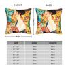 Gustav Klimt Lady with Fan Square Pillow Cases  Cushion Cover Novelty Zippered Decorative Pillowcase for Living Room 18x18