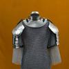 Royal Women's Chainmail Armor Set Elegant Medieval Battle Gear with Pauldrons Gorget for LARP, Cosplay Historical Reenactments