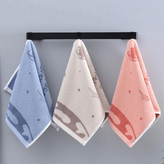 

Полотенце для рук с мультяшным узором, впитывающее воду, быстросохнущее, милое полотенце для мытья лица, детское полотенце, хлопковое впитывающее полотенце для ежедневного использования