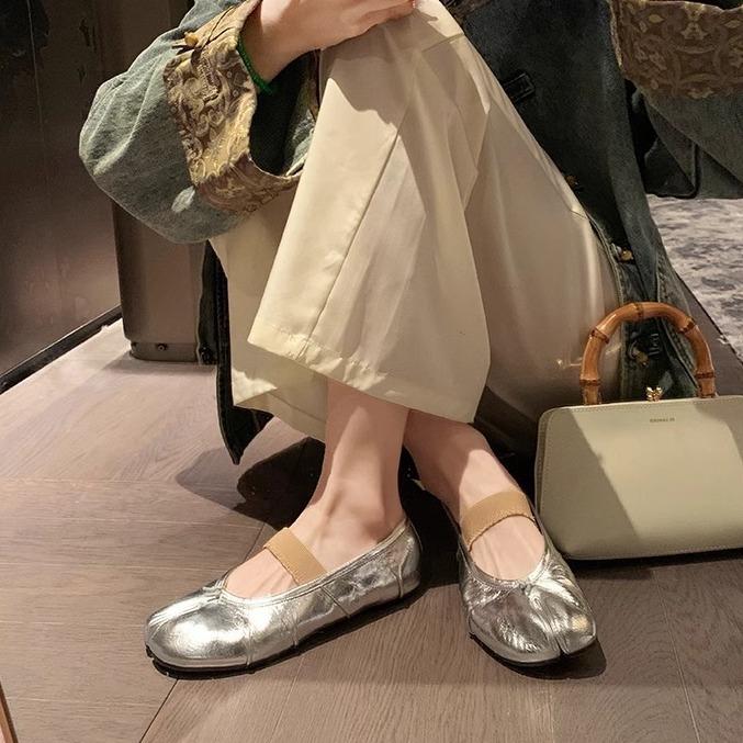 Grape mother pig's trotters shoes spring toe single shoes 2025 spring women's shoes 2025 spring and summer half slippers outer wear