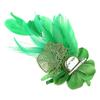Punk Feather Flower Hair Hoop Women Prom Party Brooch Carnivals Hair Supplies
