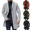 Woolen Casual Coat Jacket Windbreaker