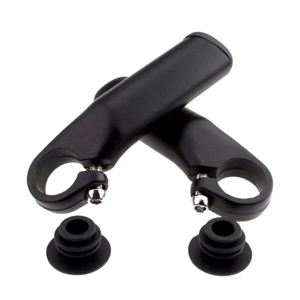 1 Pair Aluminum Alloy Bicycle Vice Handle Horns Bike Grips Accessories Horn Handle Set for Mountain Bike,Road Bike