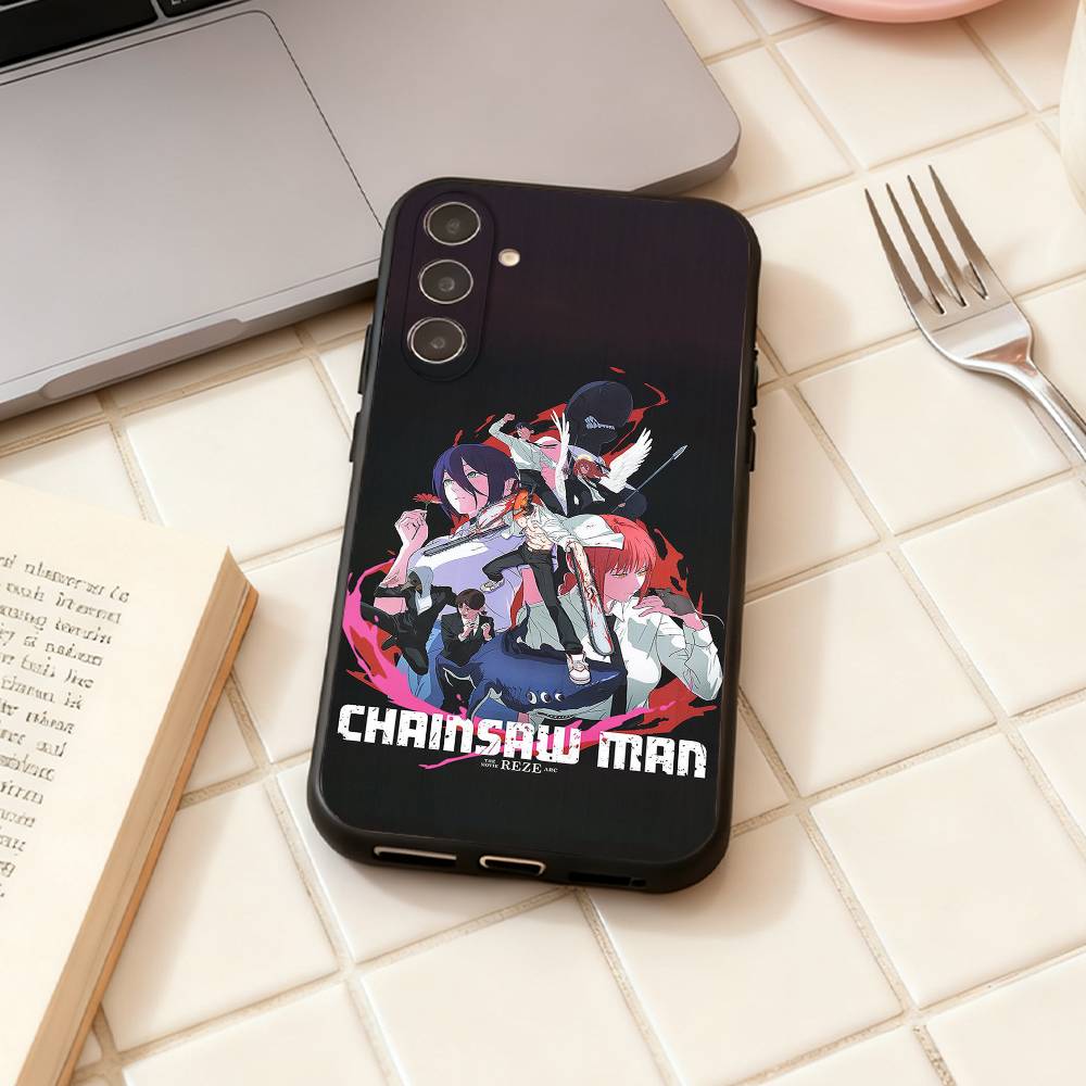 Anime C-Chainsaw Man R-Reze Arc  phone Case For Samsung Galaxy A73,A72,A71,A70,A53,A52,A51,Others Soft Black Shell