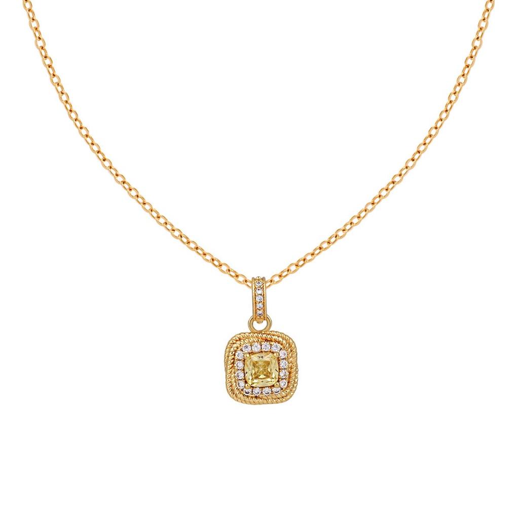 Korean Styled Luxury Diamond Sugar Cube Jewelry Set: Titanium Necklace, Bracelet & Stud Earrings