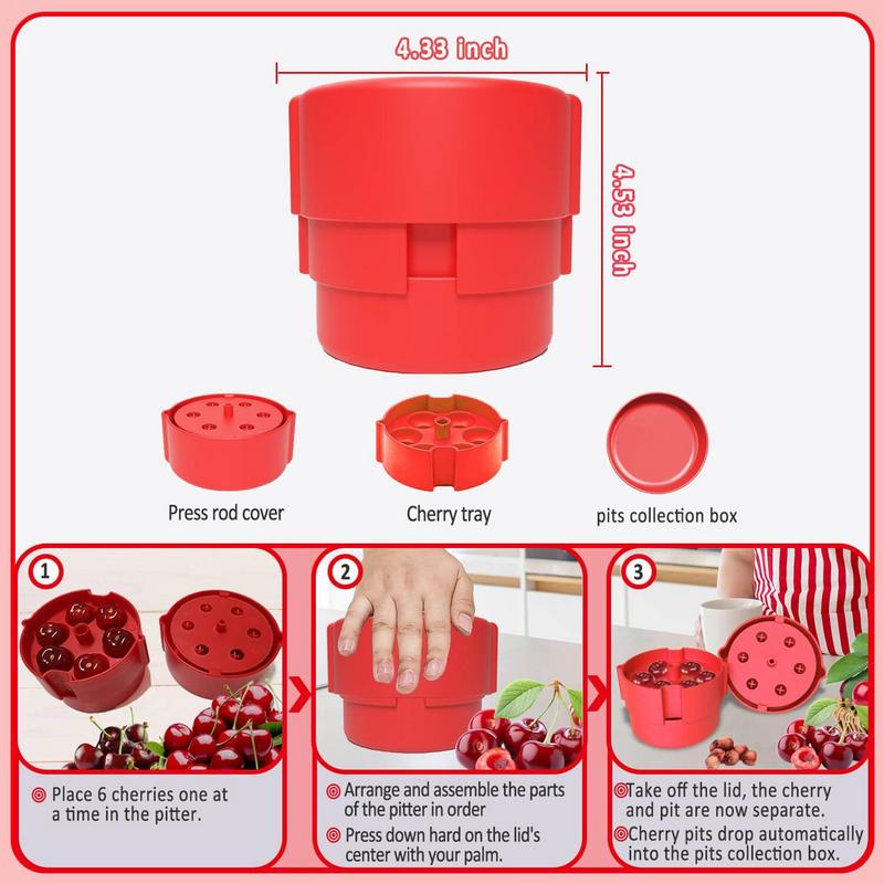 Cherry Pitter Tool Portable Cherry Pitter Save Time & Space Making Multi-Functional Fruit Corer For Kitchen