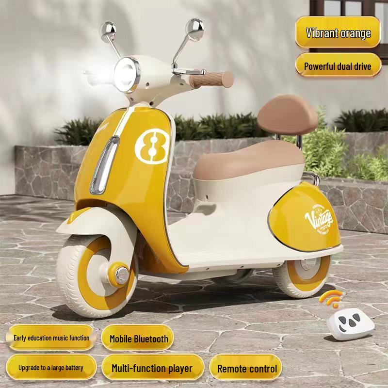 Children's Cross-Border Electric Tricycle with Remote Control - Dual-Drive, Rechargeable, Ideal Gift for Boys and Girls