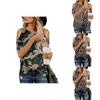 Stylish Women's Leopard Print T-shirt Featuring Cold Shoulder Design Perfect For Summer Wear