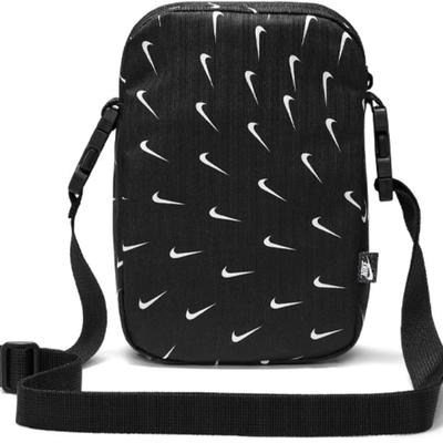 Borsa a Spalla in Poliestere, Borsa a Tracolla Regolare Unisex Nera Casual DM2163-010