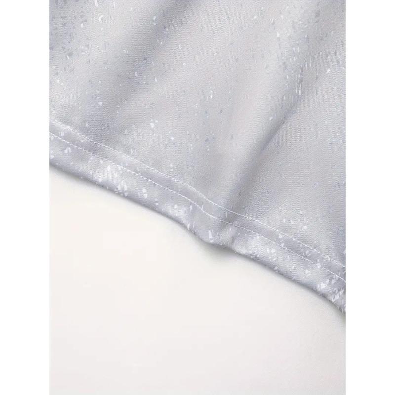 Letní pánská denní ležérní pruhovaná gradientní barva Henry límeček krátký rukáv Henry košile