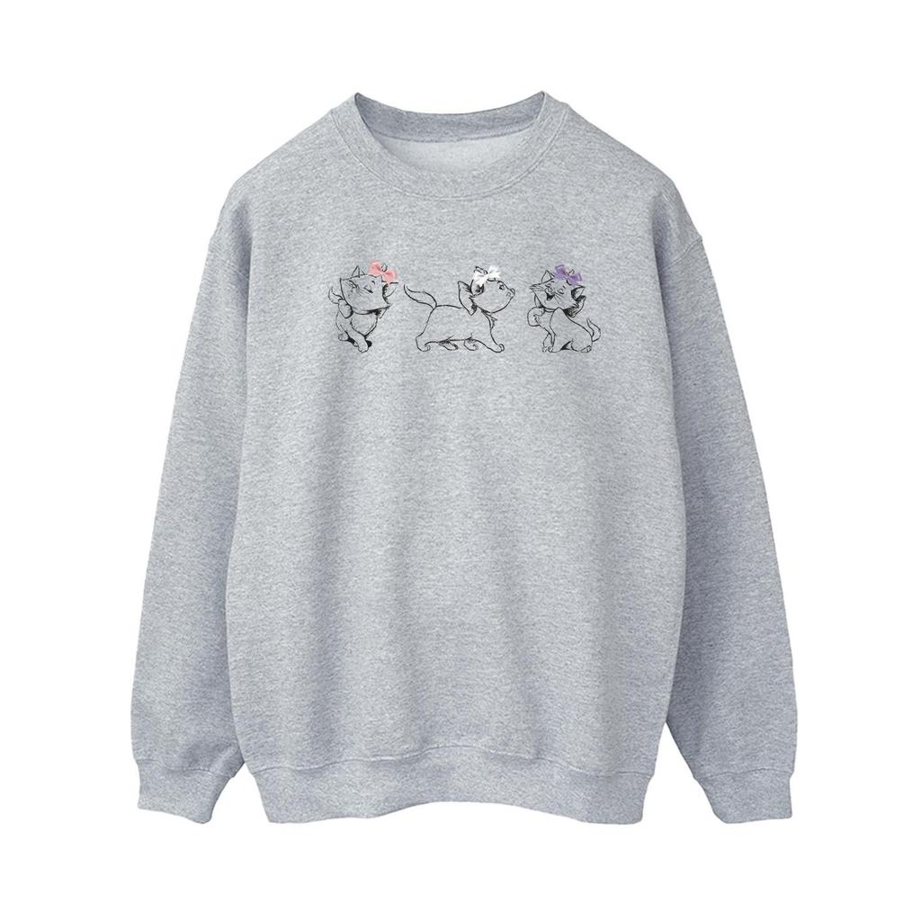 The Aristocats Womens/Ladies Marie Bow Sweatshirt