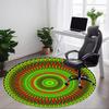 1 Stück Mandala Design Stuhlteppich für das Büro, Rutschfest, Weicher und Langlebiger Büroteppich