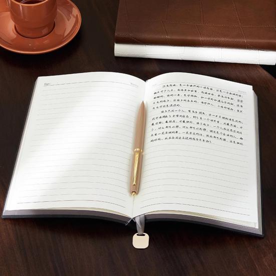 Faux Leather Cover Notebook Smooth Writing Office Notebook Waterproof Writing Diary Personal Use Notepad