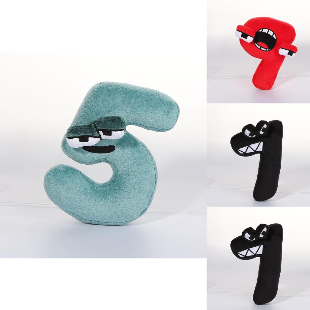 Alphabet Lore Number Zero One Plush Baby Doll Educational Toys Home Decor Gift