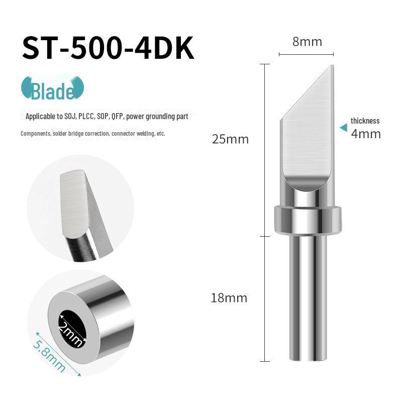 205H Universal High-Frequency Soldering Iron Tips: Sharp, Horseshoe, Knife, and Flat Heads for 500 Series