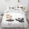 Cartoon Cute Ballet Girl Ballerina Comforter Bedding Set,Duvet Cover Bed Set Quilt Cover Pillowcase,Queen Size Bedding Set Kids