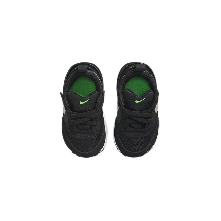 Nike Waffle One Non-Slip Shock Absorbing Breathable Lightweight Low-Top Walking Shoes Baby Shoes Black Green DC0479-004