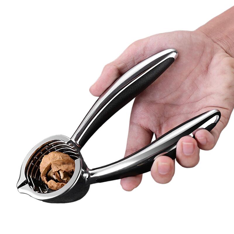 Premium Zinc Alloy Nut Cracker With Funnel Design & Non-Slip Handle - Heavy Duty, Fits 1.5-4Cm Nuts Including Walnuts, Pecans