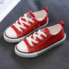 Scarpe genitore-figlio per ragazzi e ragazze con lacci scarpe casual in tela bianche per bambini scarpe da ginnastica per neonati sneake