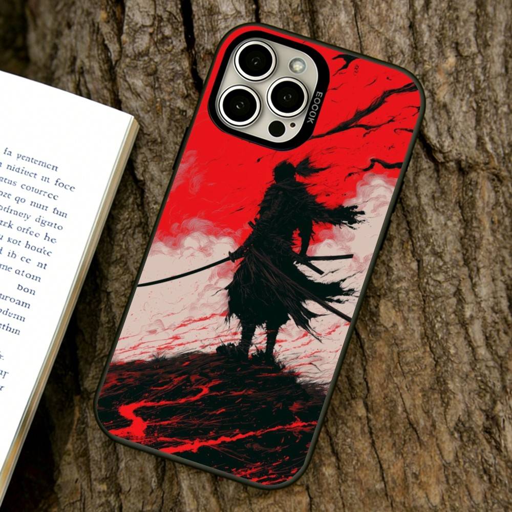 Japanese Bushido Samurai  Phone Case For iPhone 17,16,15,14,13,12,11 Plus,Pro Max,XS,Colorful Silver Phone case Funda Cover