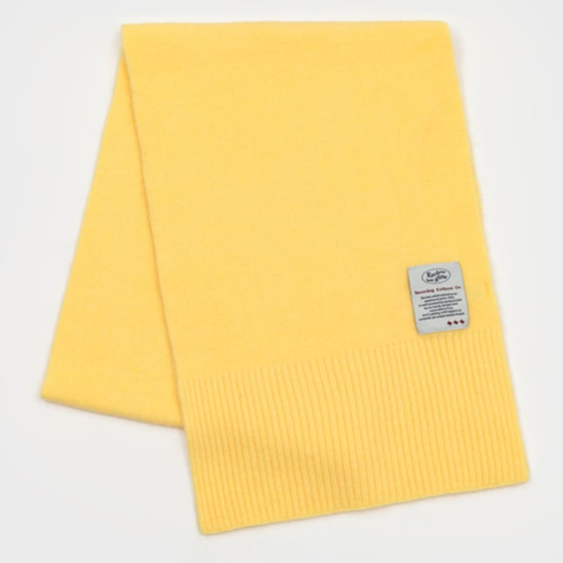 RECLOW Wool Touch Knit Muffler Lemon