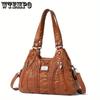Luxuriöse Handtasche aus PU-Leder für Damen mit mehreren Taschen, lässige Designer-Umhängetasche, Crossbody-Stil, vielseitig für den täglichen Gebrauch