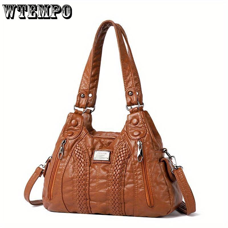 Luxuriöse Handtasche aus PU-Leder für Damen mit mehreren Taschen, lässige Designer-Umhängetasche, Crossbody-Stil, vielseitig für den täglichen Gebrauch