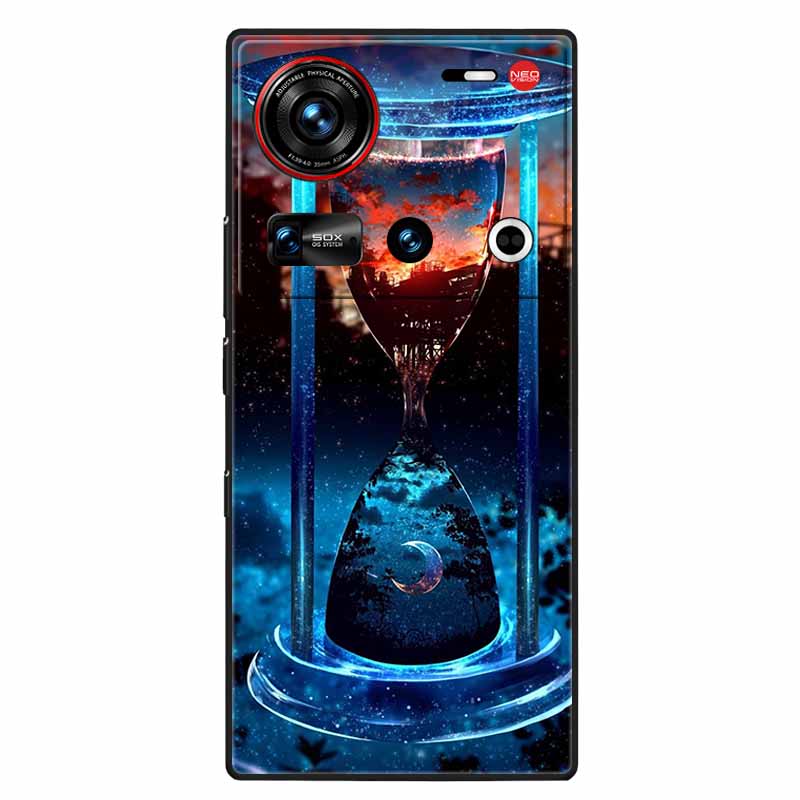 For ZTE Nubia Z70 Ultra 5G Case 6.85'' Black Silicone TPU Soft Phone Cover for Nubia Z70 Ultra Protective Back Shells Z 70 Ultra