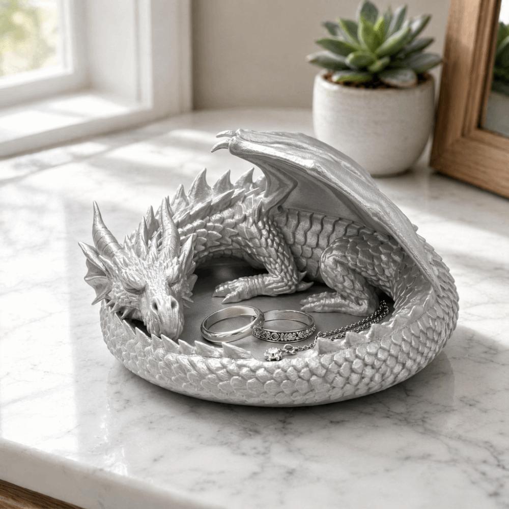 Dark Style Dragon Tray 3D Printing Desktop Organizer Creative Jewelry Storage Tray Entryway Decor