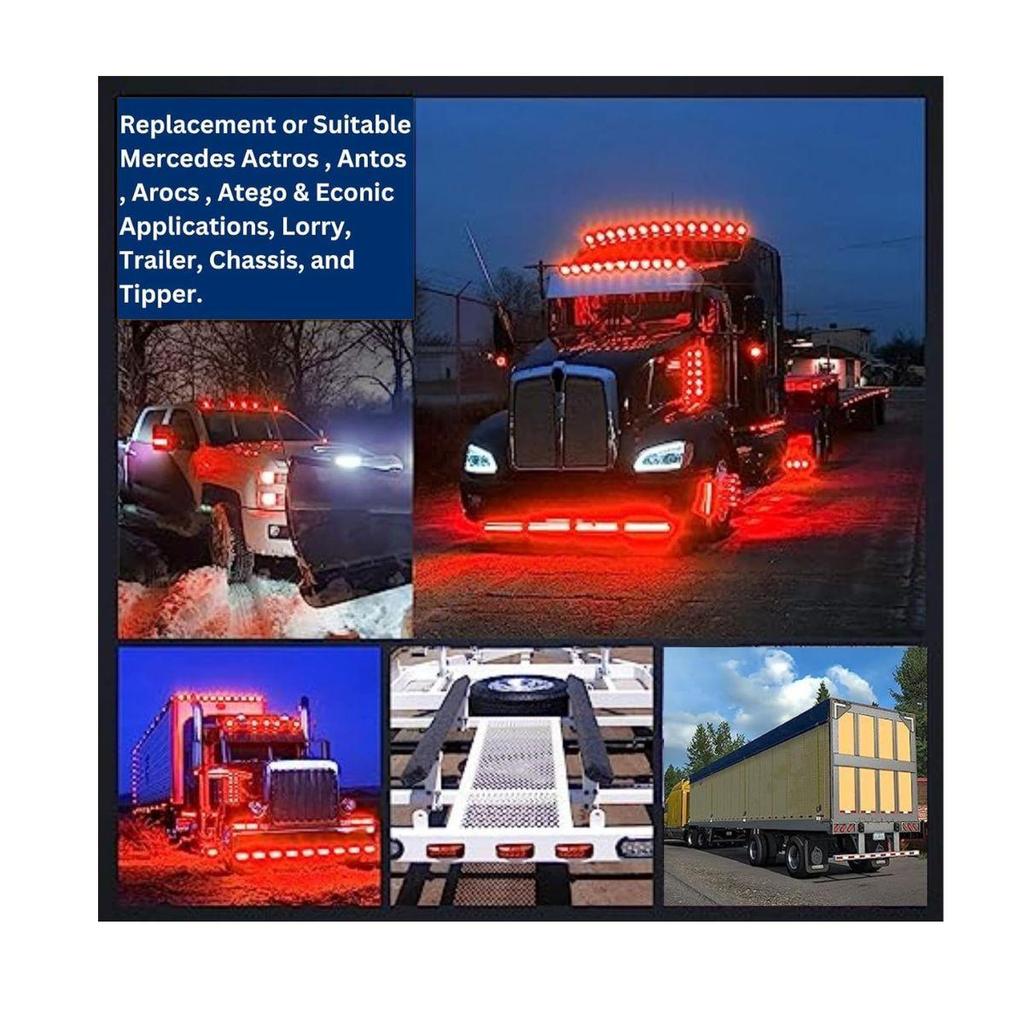 10PCS led 12V Waterproof Trailer Marker Light semi trucks  Marker lights Universal Fit