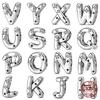 New Original 100% Copper Starlight 26 Letters A-Z Beads Fit Original Pand Bracelet Diy Jewelry Making Women'S Gift