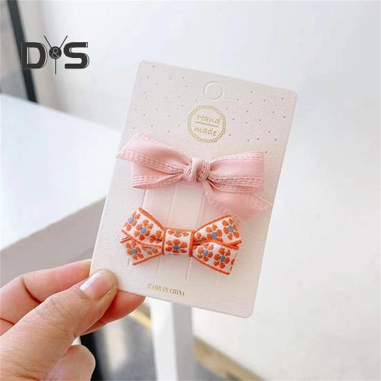 Kids Hairpin Cute Attractive Lovely Elegant Adorable Comfortable Lightweight Princess-style Girls Bowknot Hair Clip Accessories Daily Wear