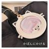 Cute Badge PU Keychain Protects and Displays Anime Fits 75mm Badges Light Cat-Shaped Case, Leather, Style, Transparent, Badges, Storage, Collects,