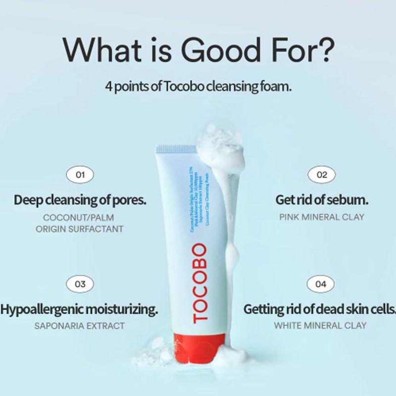 TOCOBO Coconut Clay Cleansing Foam 150ml