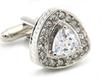 Igame Crystal Cuff Links Quality Brass Material Stone Cufflinks For Wedding Men