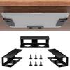 Under Desk Laptop Bracket with Wall Mount Option for Laptops Tablets Keyboards and Routers 10.3x3cm Sturdy Carbon Steel