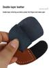Adjustable Double Layer Leather Archery Finger Guard for Traditional Recurve Bows - Outdoor Hunting & Competitive Use
