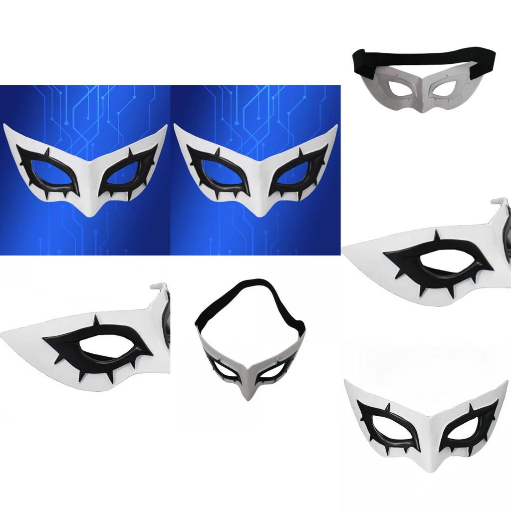 Amamiya Ren Halloweenská polomaska s vtipným designem pro kostýmové večírky a cosplay akce