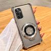 Clear Shockproof Transparent Plating Magsafe Magnetic Stand Holder Case For Samsung Galaxy A14 A34 A54 A15 A35 A55 5G Cover